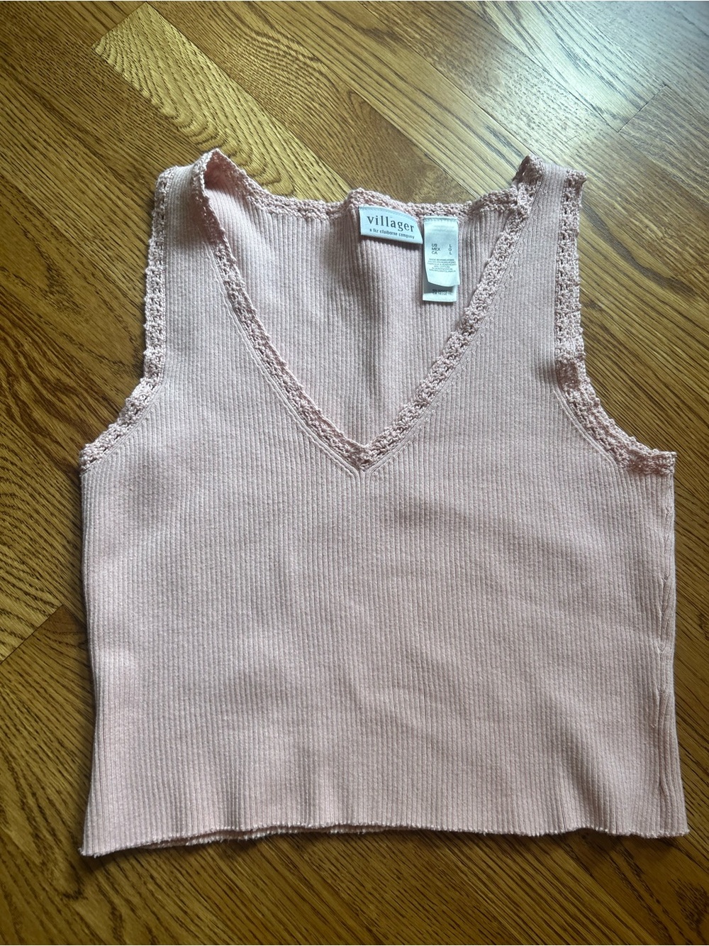 Pink Sleeveless Sweater